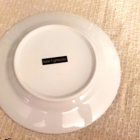 L@@K Beautiful Red Rose Salad Bread Dessert Plates ~ Home Expressions ~ Set of 4 - Picture 5 of 7